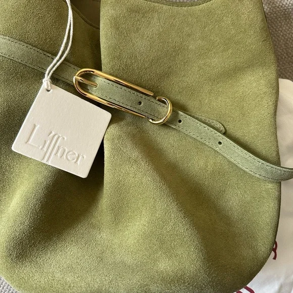 LIFFNER BELTED BUCKLE BAG - HERB SUEDE - Picture 5 of 8
